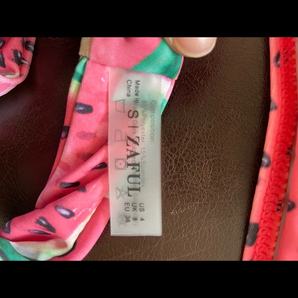 Zaful bandeau watermelon bikini - Picture 2 of 3